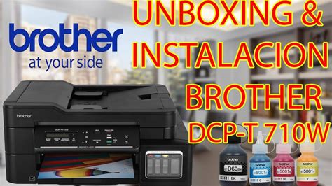 instalación impresora brother dcp t710w.